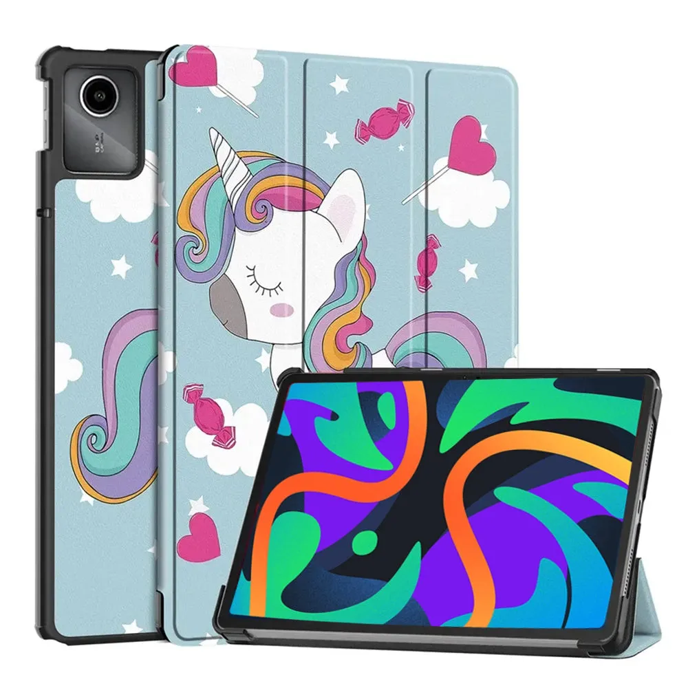 Custodia per Lenovo Tab M11, Techsuit, FoldPro Unicorn, Multicolore - immagine 1