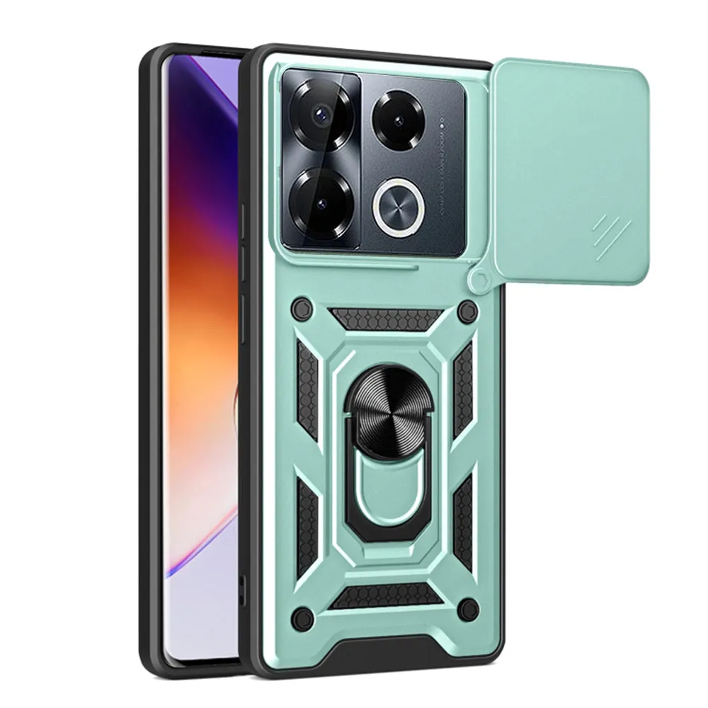 Custodia per Infinix Note 40 Pro+, Techsuit, CamShield, Verde - immagine 1