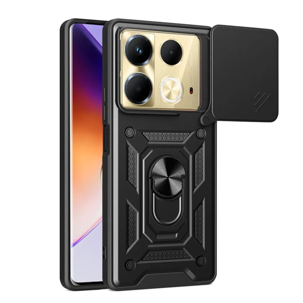Custodia per Infinix Note 40 4G, Techsuit, CamShield, Nera - immagine 1