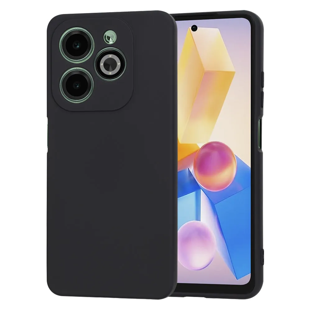 Custodia per Infinix Hot 40i, Techsuit, SoftFlex, Nera - immagine 1