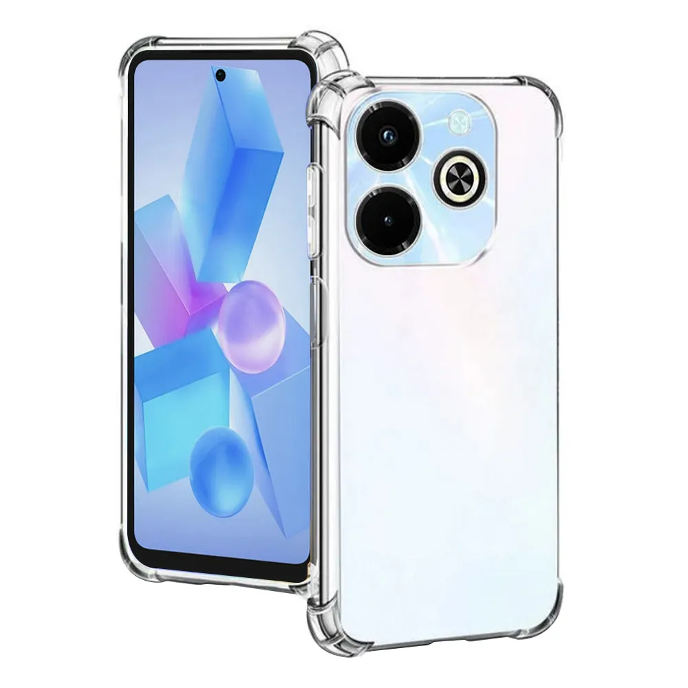 Custodia per Infinix Hot 40i, Techsuit, Shockproof Clear, Trasparente - immagine 1