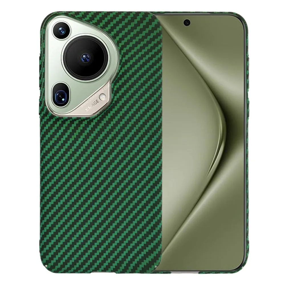 Custodia per Huawei Pura 70 Ultra, Techsuit, Carbonite FiberShell, Verde - immagine 1