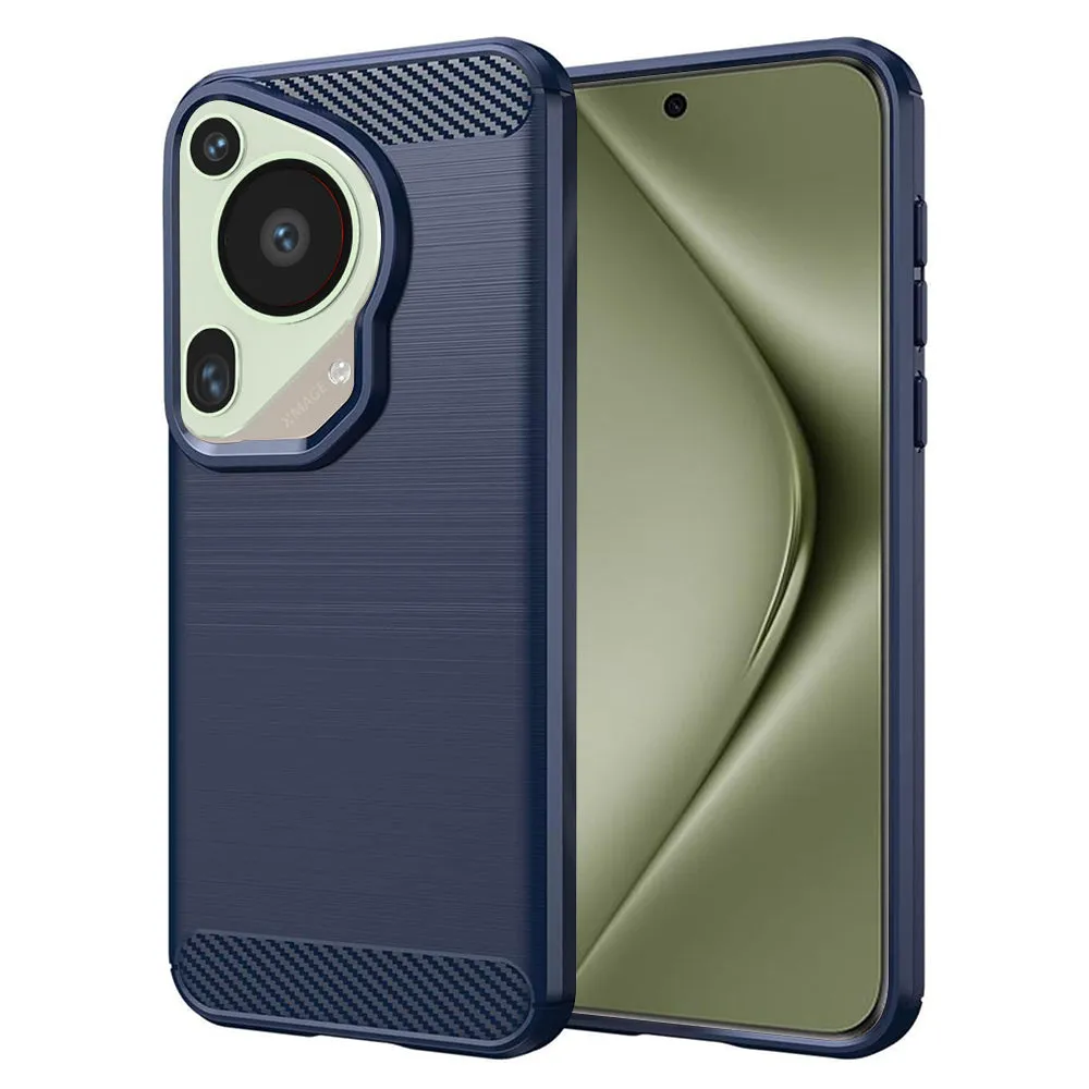 Custodia per Huawei Pura 70 Ultra, Techsuit, Carbonio, Blu - immagine 1