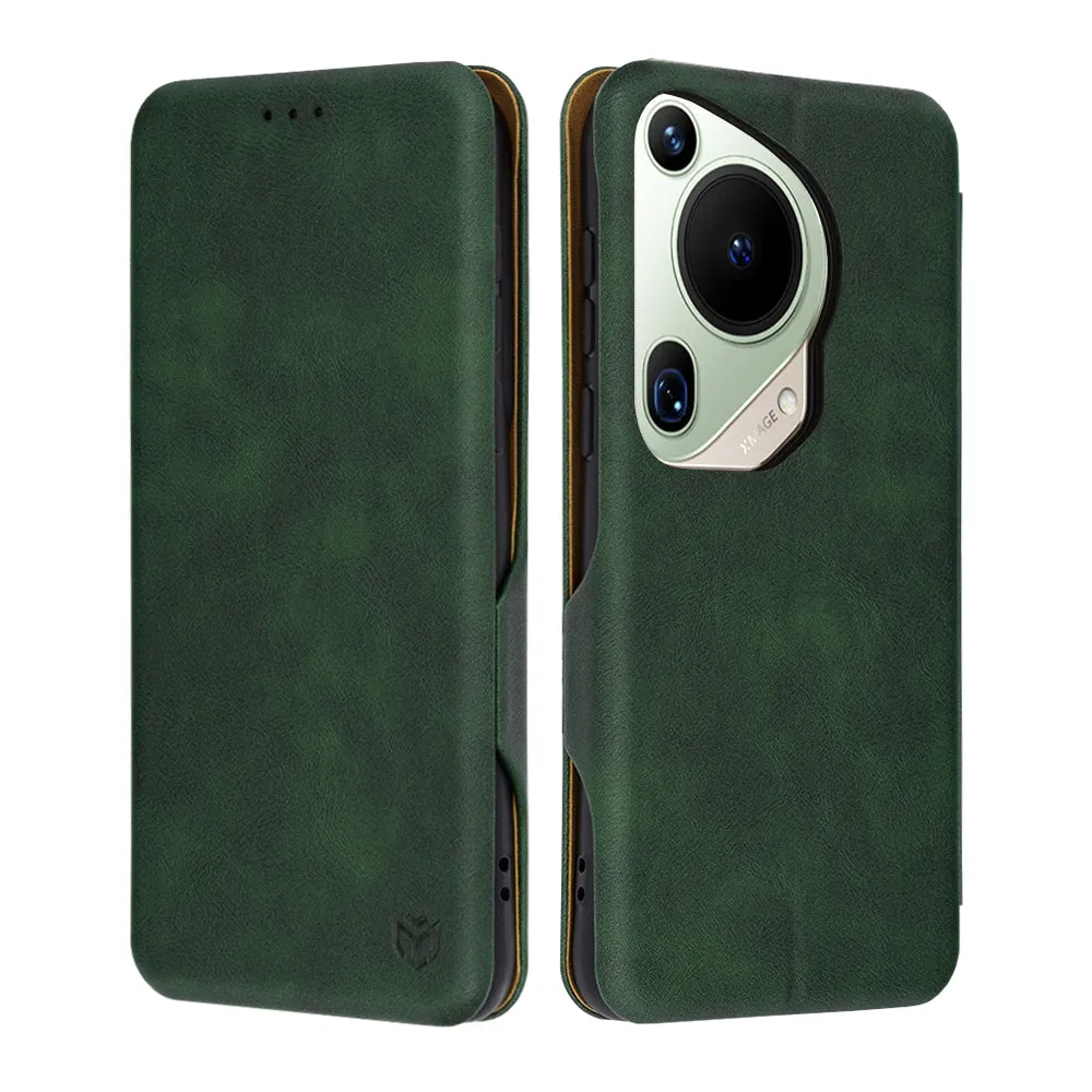 Custodia per Huawei Pura 70 Ultra, Techsuit, Safe Wallet Plus, Verde - immagine 1