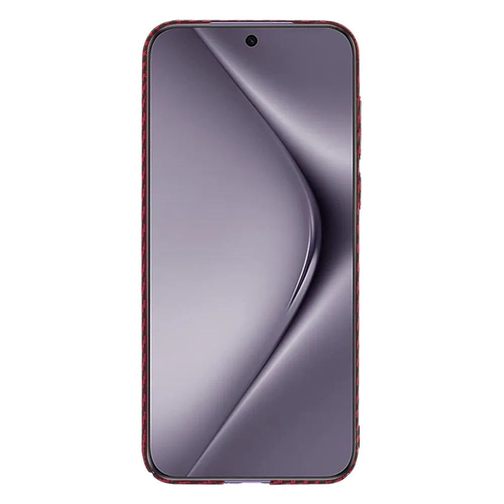 Custodia per Huawei Pura 70 Pro, Techsuit, Carbonite FiberShell, Rossa - immagine 1