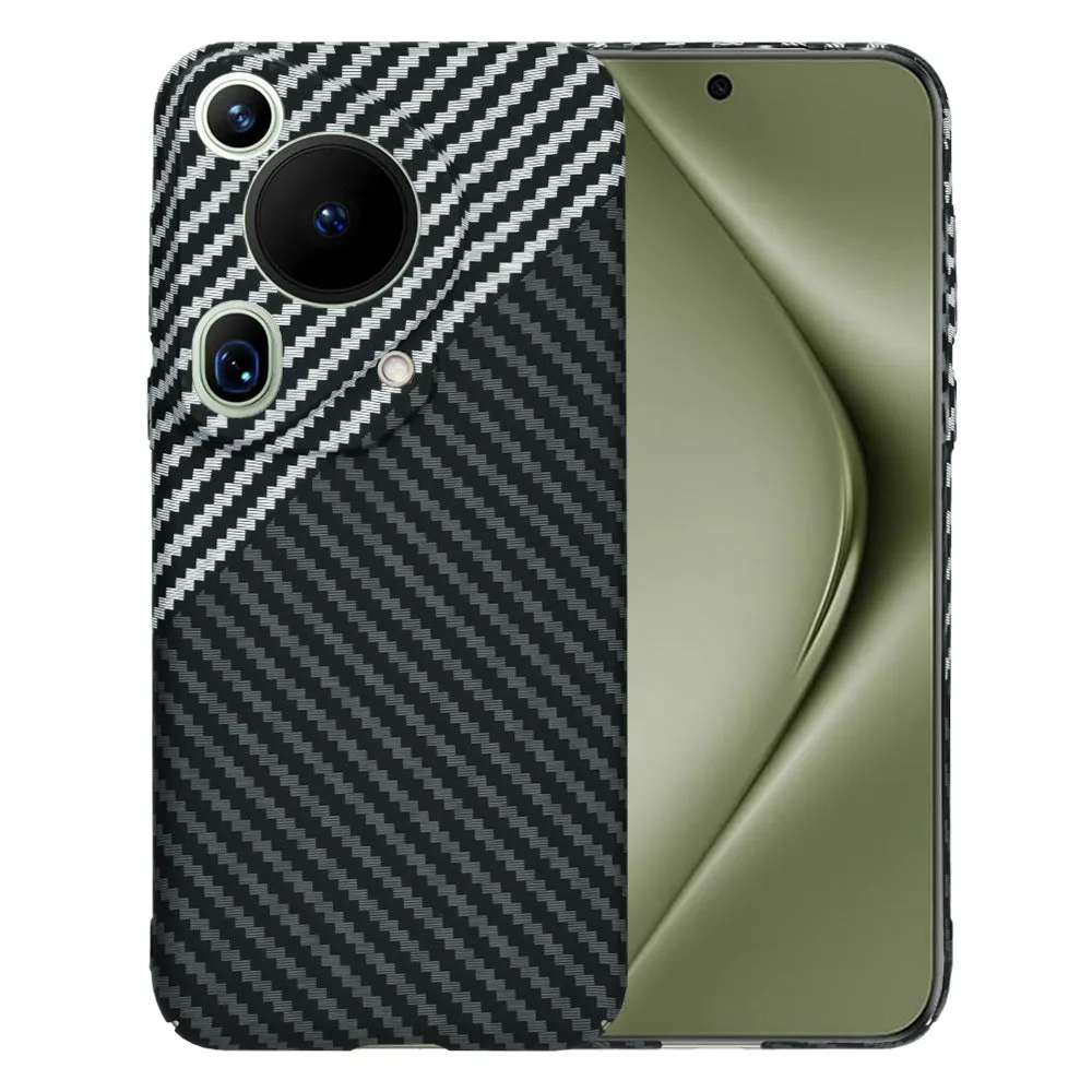 Custodia per Huawei Pura 70 Ultra, Techsuit, Carbonite FiberShell, Nero Grigio - immagine 1