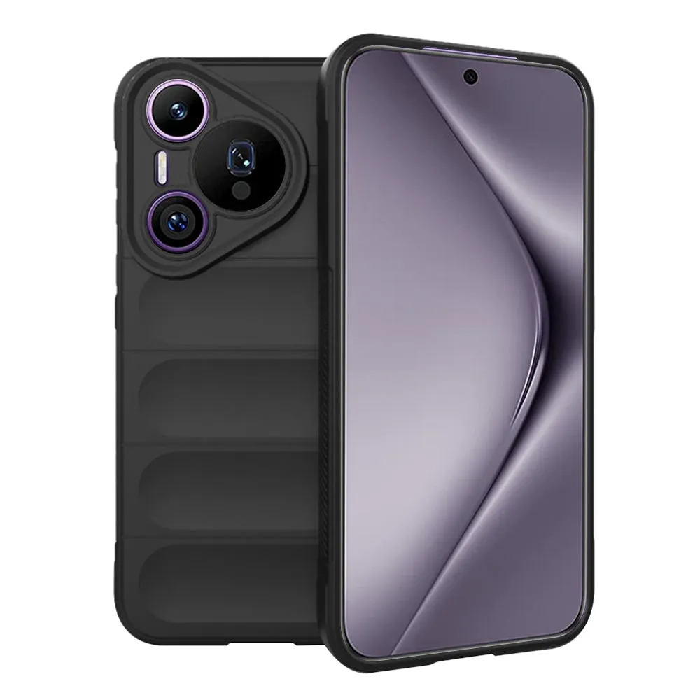 Custodia per Huawei Pura 70 Pro, Techsuit, Magic Shield, Nera - immagine 1