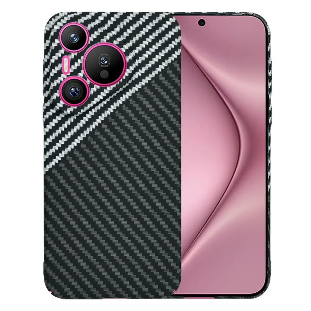 Custodia per Huawei Pura 70, Techsuit, Carbonite FiberShell, Nero Grigio - immagine 1
