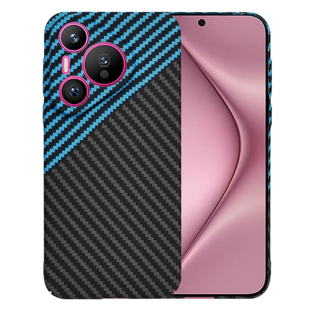 Custodia per Huawei Pura 70, Techsuit, Carbonite FiberShell, Nero Bleu - immagine 1