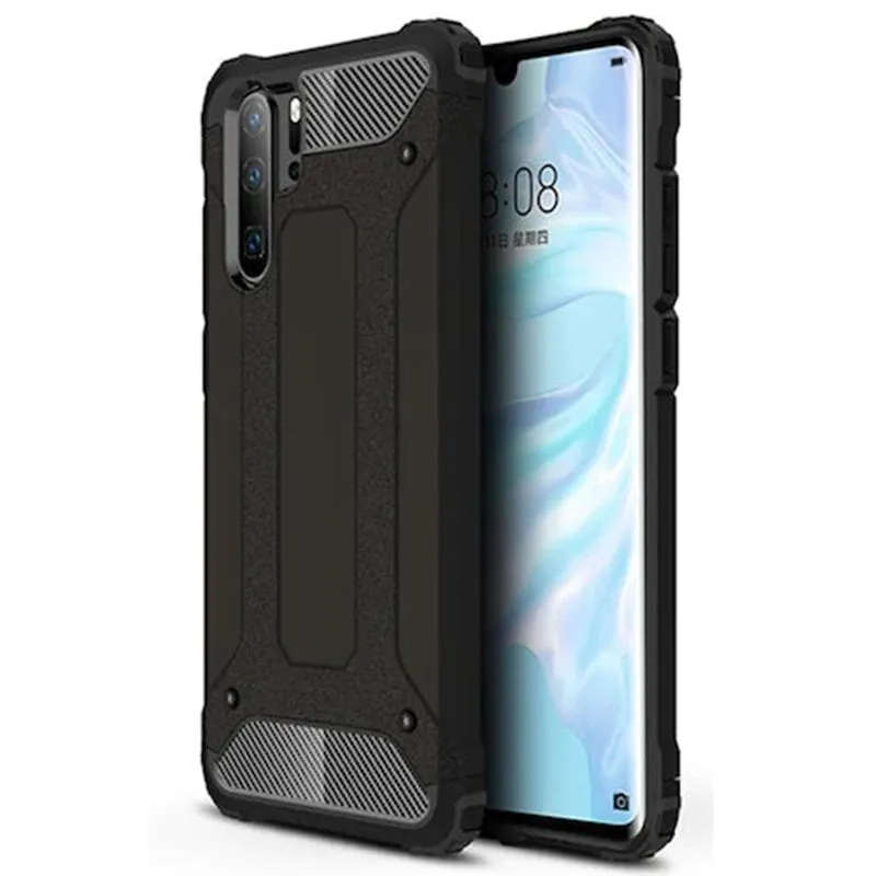 Custodia per Huawei P30 Pro New Edition / P30 Pro, Techsuit, Hybrid Armor, Nera - immagine 1