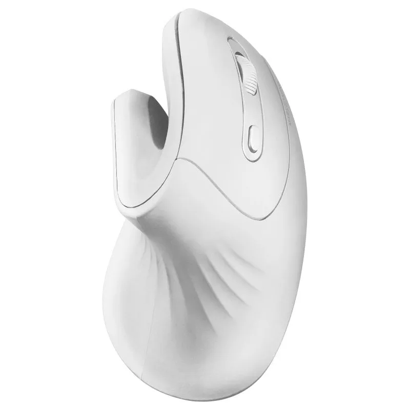 Mars Gaming MMW-ERGOPROW Mouse wireless verticale Ricevitore wireless 3200 DPI 2,4 GHz Bianco - immagine 1