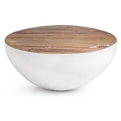 LANCASTER Tavolino Bianco (70cm) - immagine 1