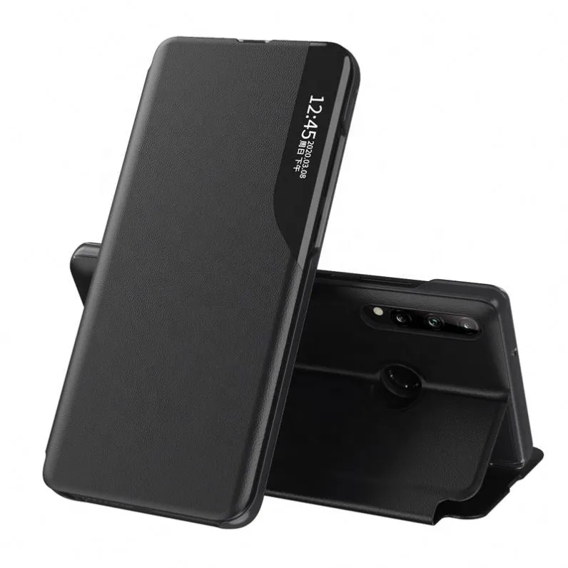 Custodia per Huawei P30 lite New Edition / P30 lite, Techsuit, eFold, Nera - immagine 1
