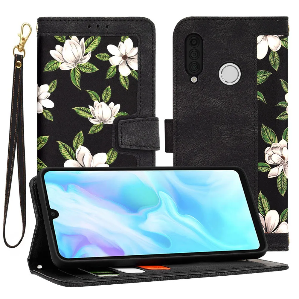 Custodia per Huawei P30 lite New Edition / P30 lite, Techsuit, FlipCraft, Nera - immagine 1