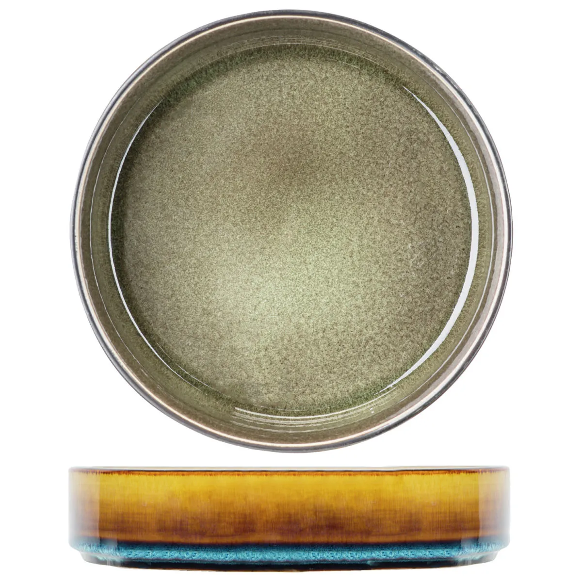 3x Cosy & Trendy Piatto per zuppa Quintana; 1000 ml, 19.5x5.2 cm (ØxH); verde; rotonda; 3 pz. / Pacco - immagine 1