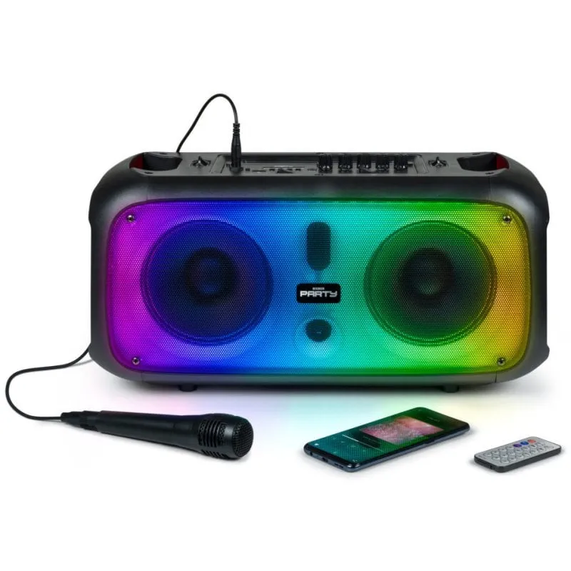 BigBen PARTYBTHPLH Altoparlante Bluetooth LED con microfono 200W - immagine 1