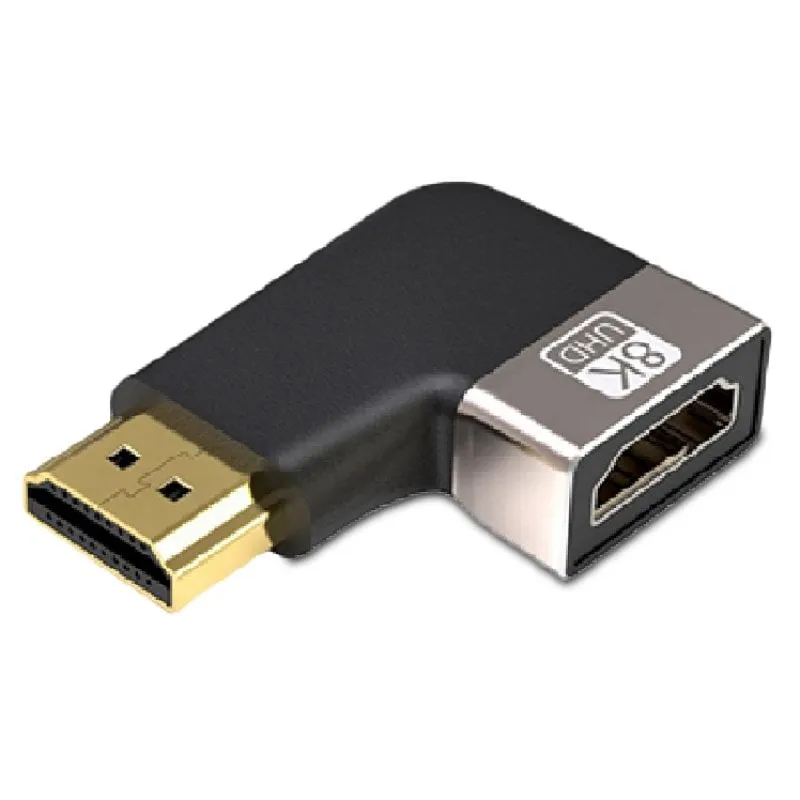 Convertitore HDMI PcCom Essential da 8K 2.1 maschio a femmina angolata di tipo T - immagine 1