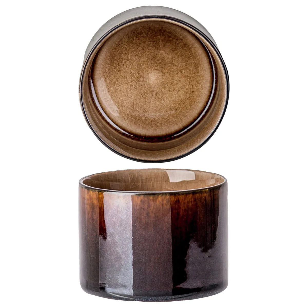 12x Cosy & Trendy Ciotola Quintana; 200 ml, 8x6 cm (ØxH); ambra; 12 pz. / Pacco - immagine 1