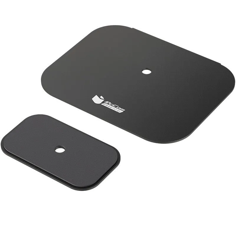 Piastra di rinforzo protezione scrivania PcCom Essential per supporti monitor nera - immagine 1