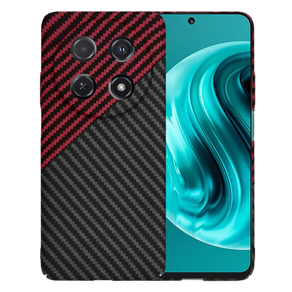 Custodia per Huawei nova 13i / nova 12i, Techsuit, Carbonite FiberShell, Nero Rosso - immagine 1