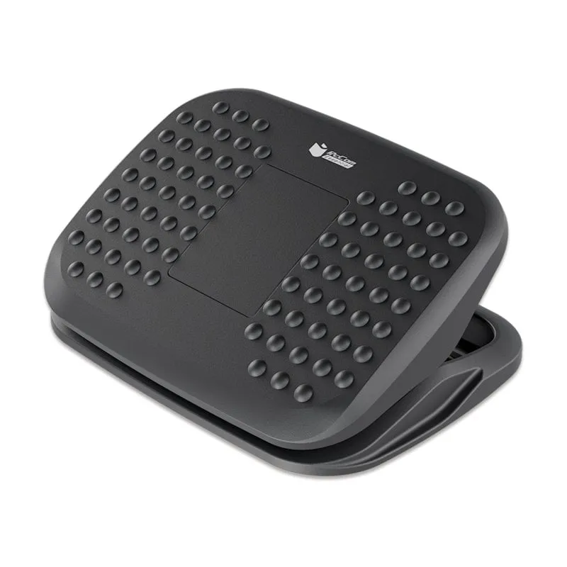 PcCom Essential Poggiapiedi Inclinazione Regolabile Comfort ergonomico Massaggio 44x34 cm Nero - immagine 1