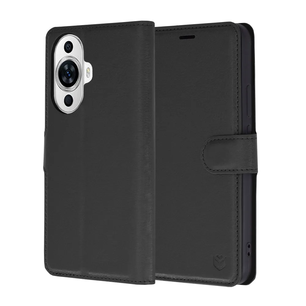Custodia per Huawei nova 12s / nova 11, Techsuit, Leather Folio, Nera - immagine 1