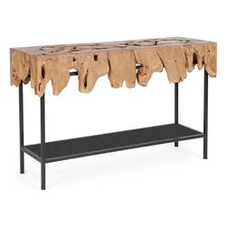 GRENADA Consolle Legno e Nero (120cm) - immagine 1