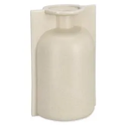 Vaso ceramica (16,5x14x25cm) bottiglia decorativa IZUMO Beige 0502177 - immagine 1