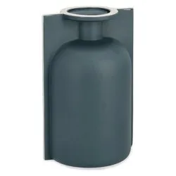 Vaso ceramica (16,5x14x25cm) bottiglia decorativa IZUMO Blu 0502176 - immagine 1
