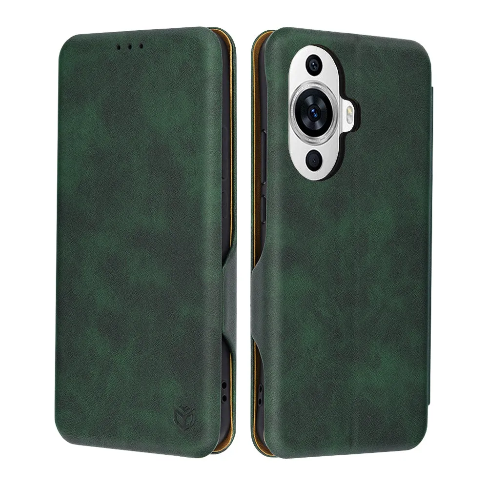 Custodia per Huawei nova 12s / nova 11, Techsuit, Safe Wallet Plus, Verde - immagine 1