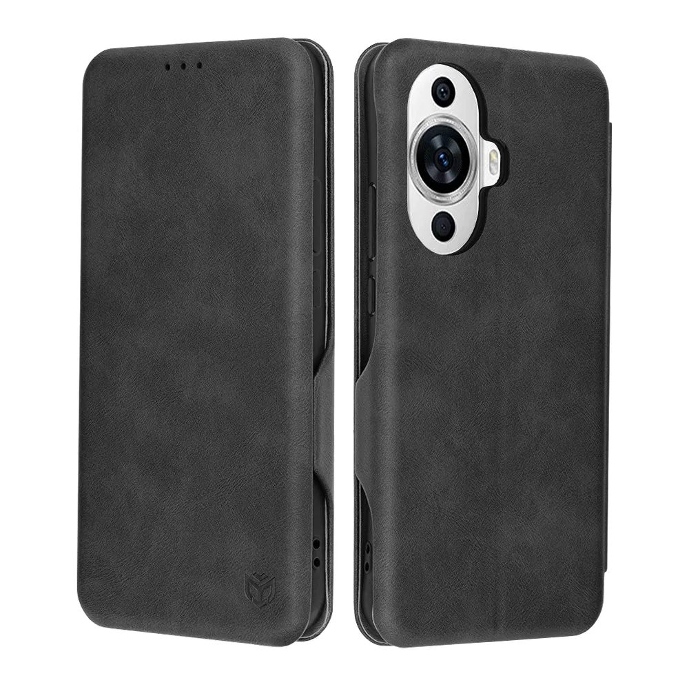 Custodia per Huawei nova 12s / nova 11, Techsuit, Safe Wallet Plus, Nera - immagine 1