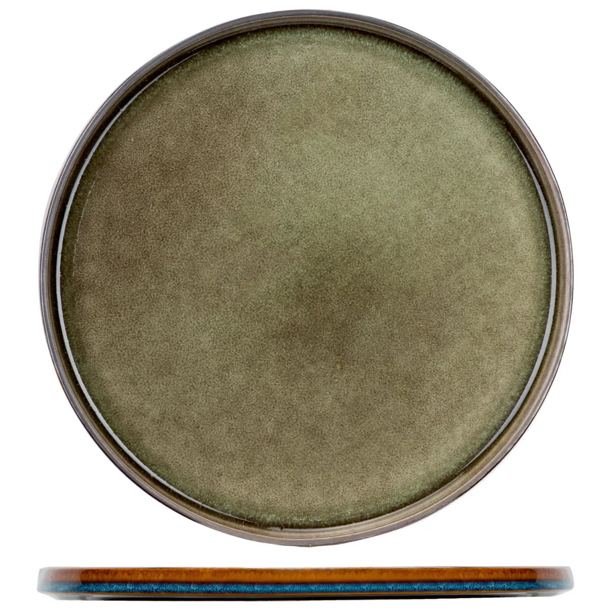 4x Cosy & Trendy Piatto piano Quintana; 27.5 cm (Ø); verde; rotonda; 4 pz. / Pacco - immagine 1