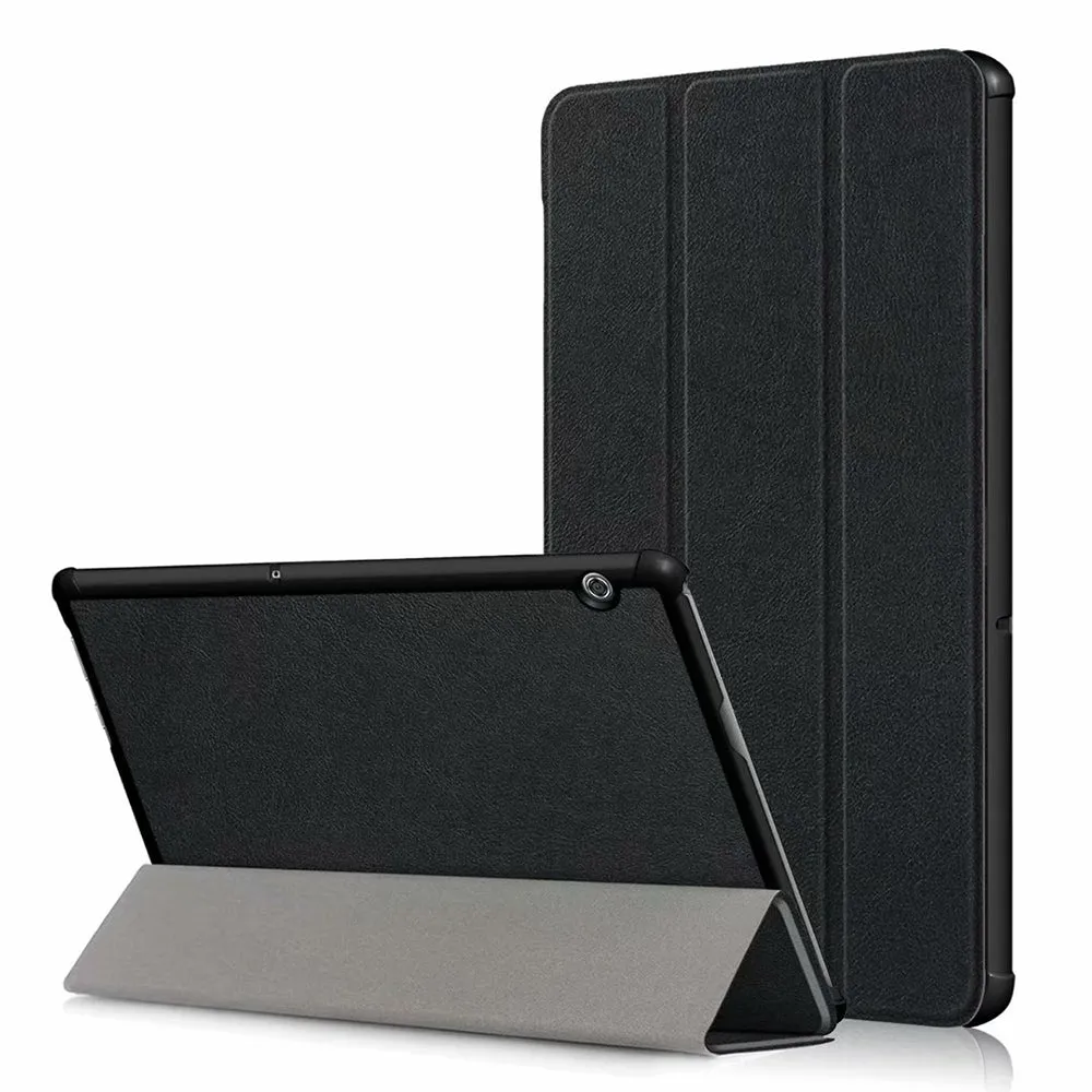 Custodia per Huawei MediaPad T5, Techsuit, FoldPro, Nera - immagine 1