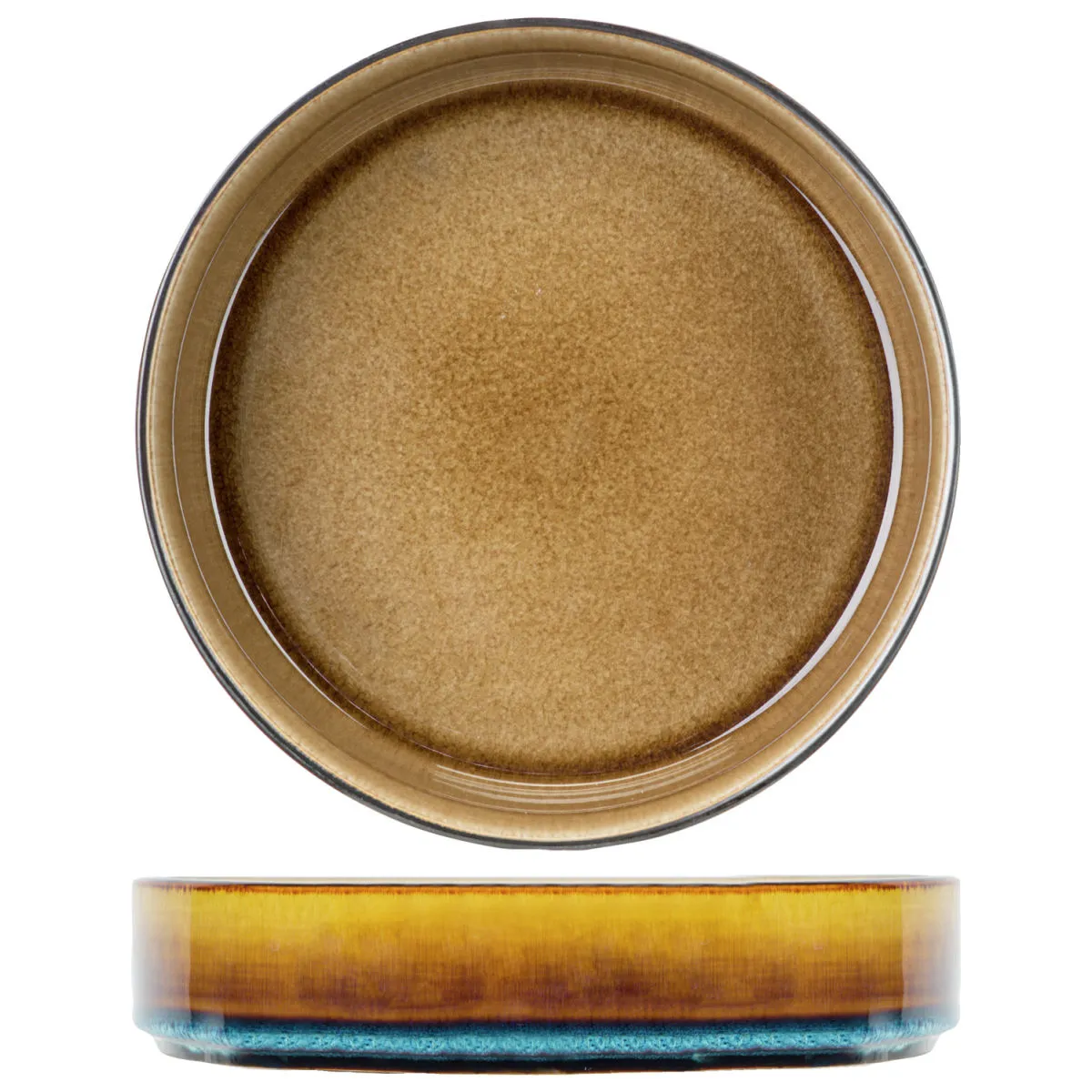 3x Cosy & Trendy Piatto per zuppa Quintana; 1000 ml, 19.5x5.2 cm (ØxH); ambra; rotonda; 3 pz. / Pacco - immagine 1