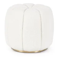 KAROLINA Pouf Bianco - immagine 1