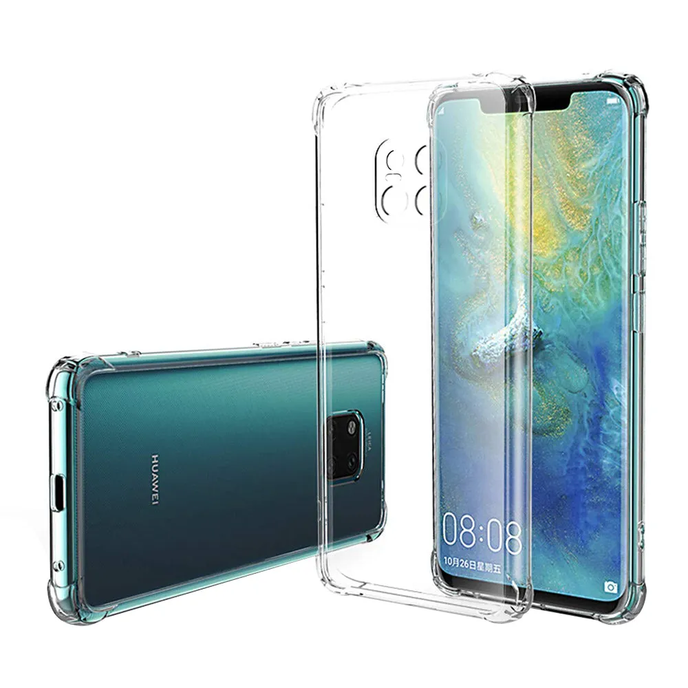 Custodia per Huawei Mate 20 Pro, Techsuit, Shockproof Clear, Trasparente - immagine 1