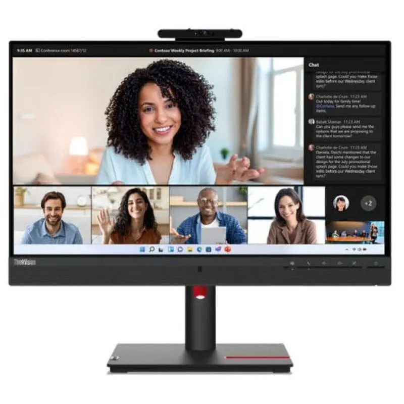 Webcam USB-C Lenovo T24mv-30 da 23,8" LED IPS FullHD 75Hz - immagine 1