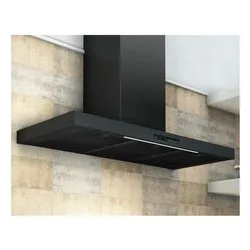 Cappa parete (90x39,4x100cm) Tse B-OX Nero CCB OX90511 - immagine 1