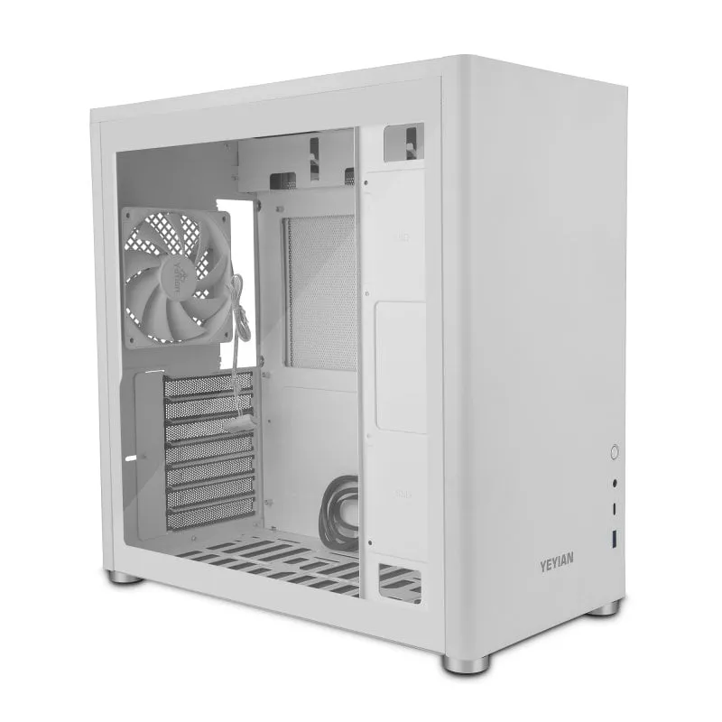 Yeyian Hussar Plus ATX Vetro temperato USB 3.2 Bianco - immagine 1