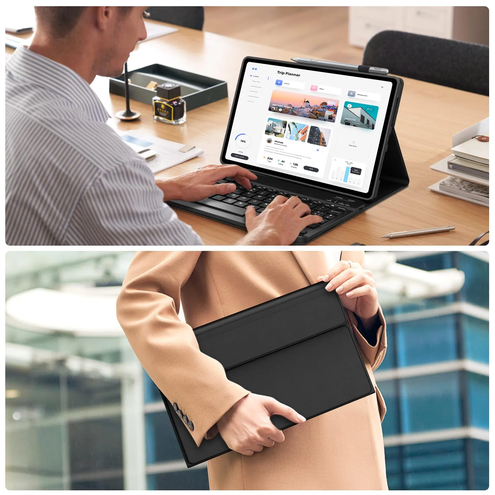 FOGARI Per Lenovo Idea Tab 2025 11/Tab M11 2024 11 Pollici Cover Tastiera - immagine 8