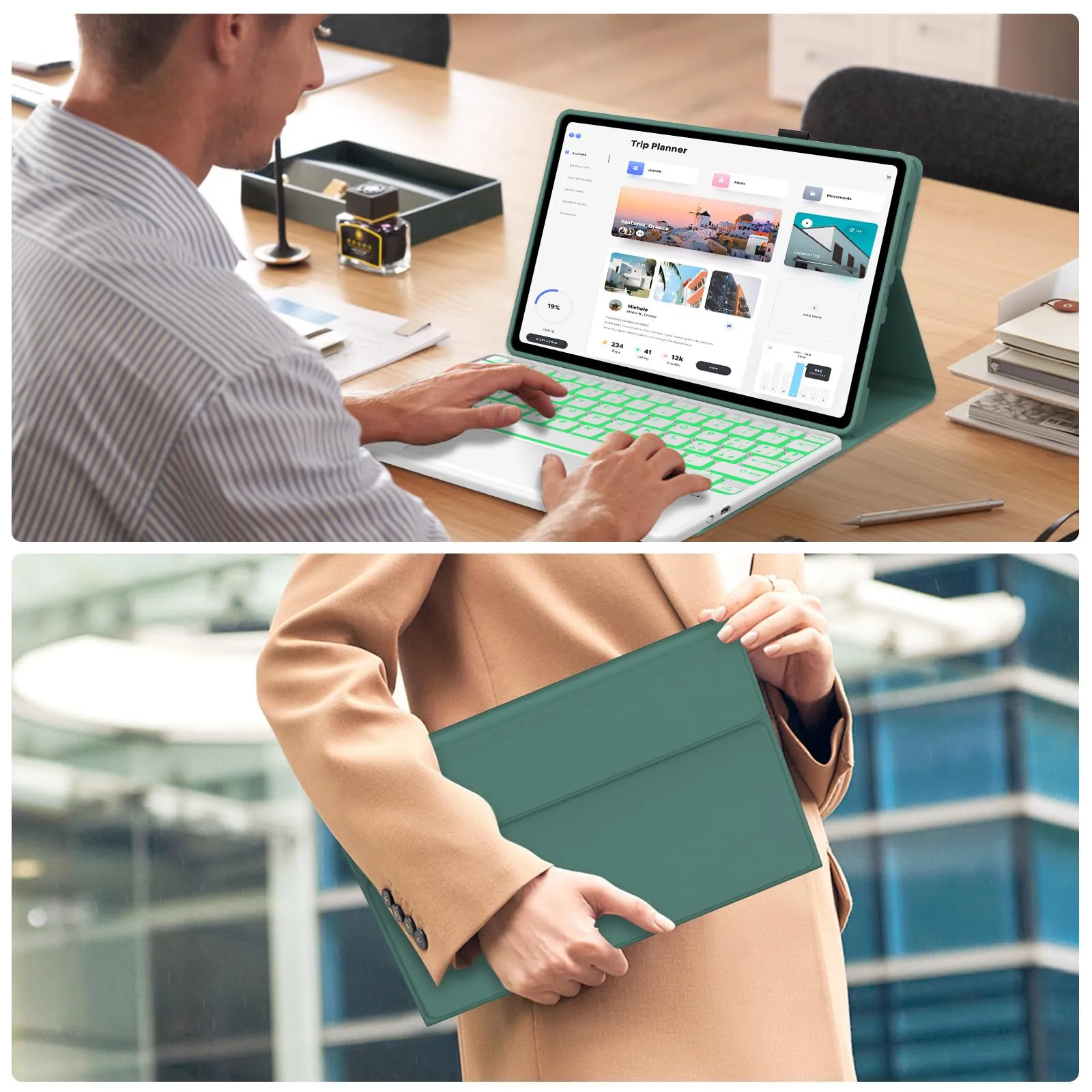 FOGARI Per Lenovo Idea Tab 2025 11/Tab M11 2024 11 Pollici Cover Tastiera - immagine 9