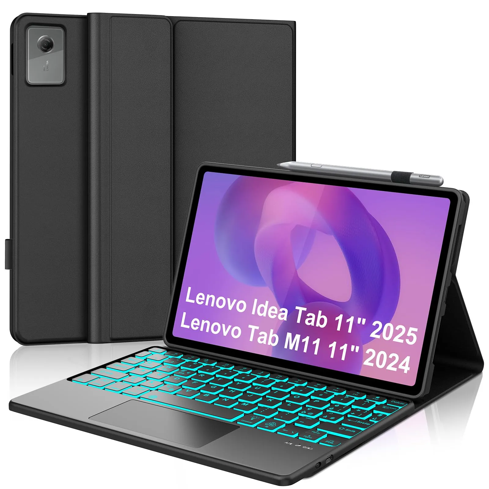 FOGARI Per Lenovo Idea Tab 2025 11/Tab M11 2024 11 Pollici Cover Tastiera - immagine 1