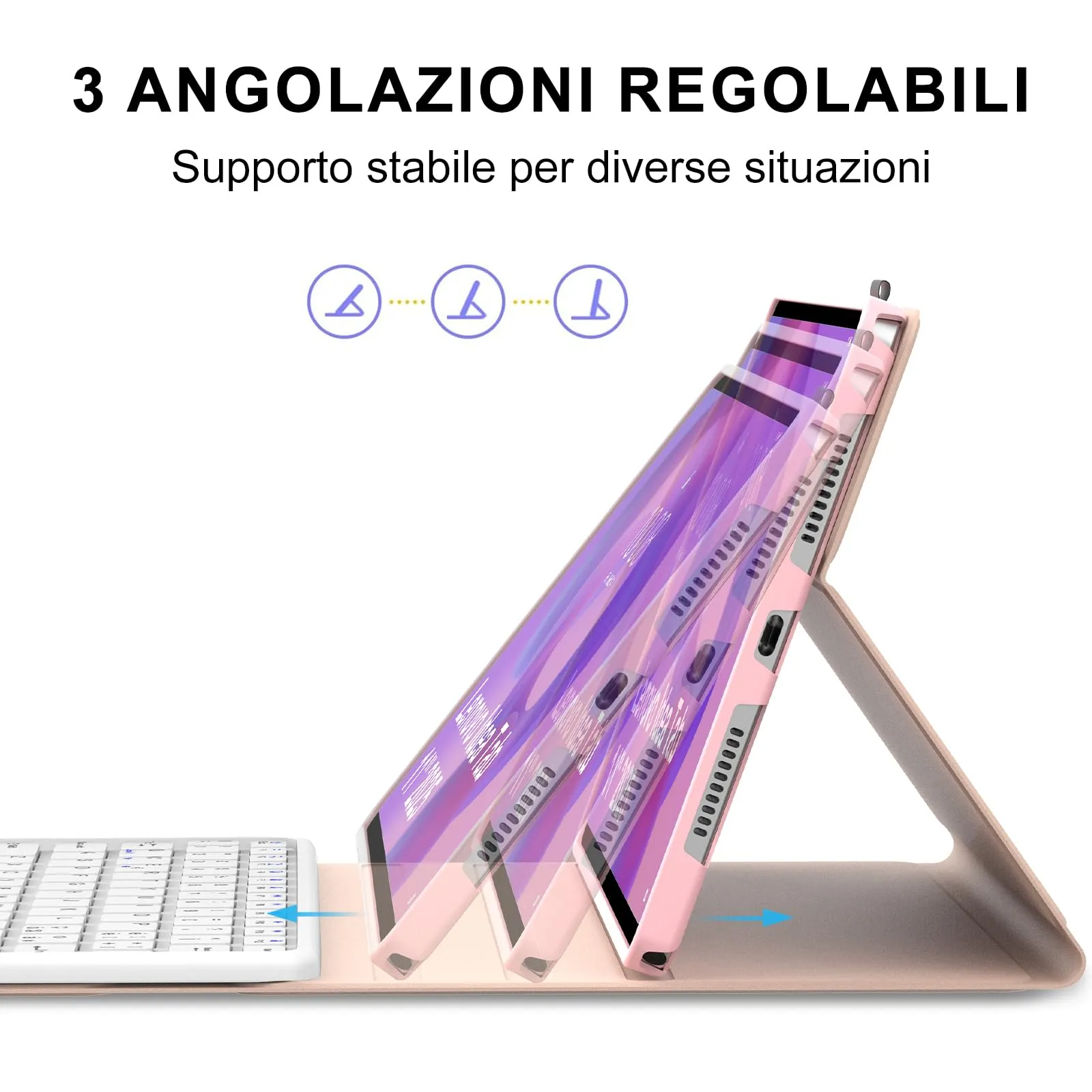 FOGARI Per Lenovo Idea Tab 2025 11/Tab M11 2024 11 Pollici Cover Tastiera - immagine 7
