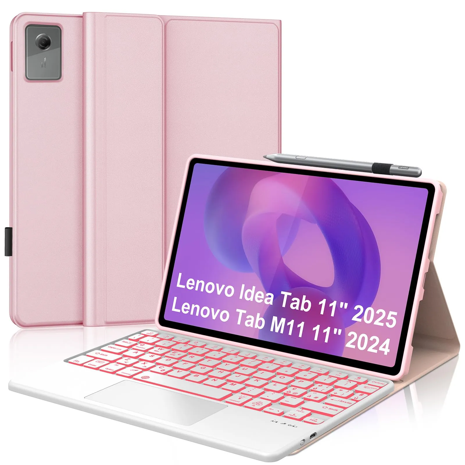 FOGARI Per Lenovo Idea Tab 2025 11/Tab M11 2024 11 Pollici Cover Tastiera - immagine 1