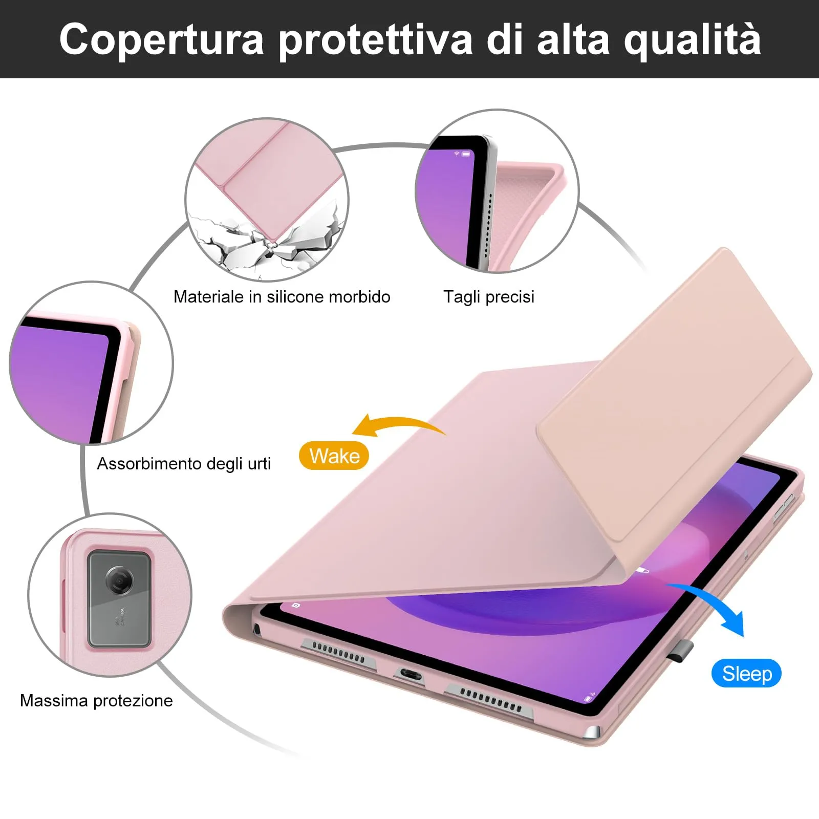 FOGARI Per Lenovo Idea Tab 2025 11/Tab M11 2024 11 Pollici Cover Tastiera - immagine 7
