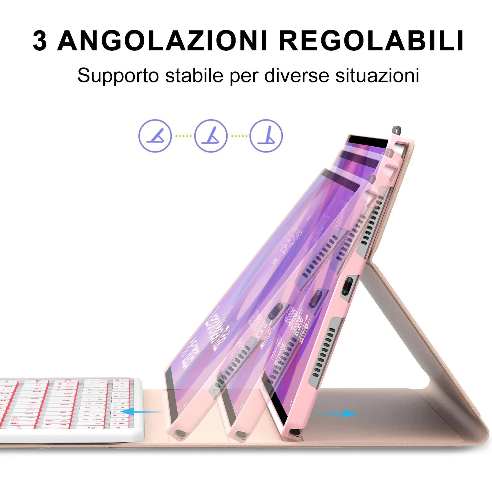 FOGARI Per Lenovo Idea Tab 2025 11/Tab M11 2024 11 Pollici Cover Tastiera - immagine 8