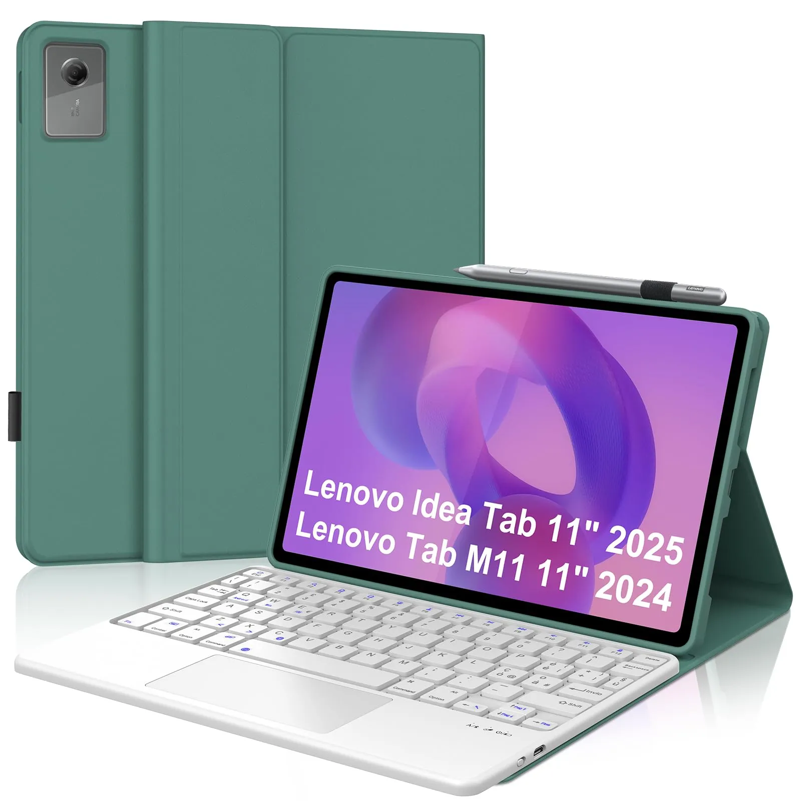 FOGARI Per Lenovo Idea Tab 2025 11/Tab M11 2024 11 Pollici Cover Tastiera - immagine 1