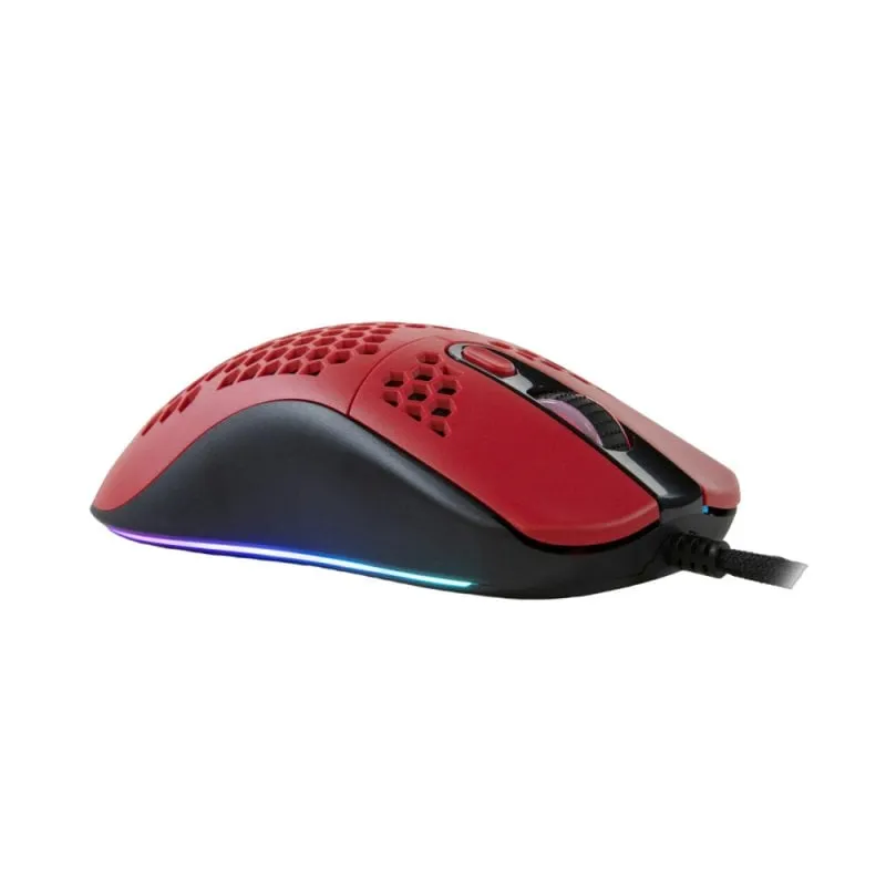Mouse da gioco Arozzi Favo RGB 16000 DPI Rosso - immagine 1