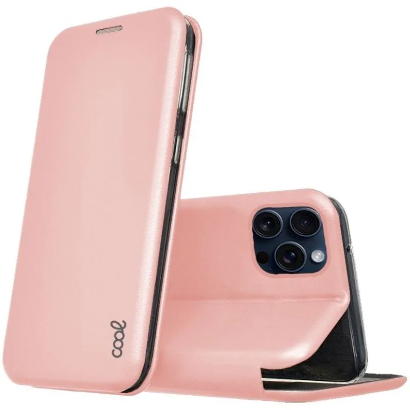 Custodia Flip Cover in oro rosa Cool Elegance per iPhone 15 Pro - immagine 1