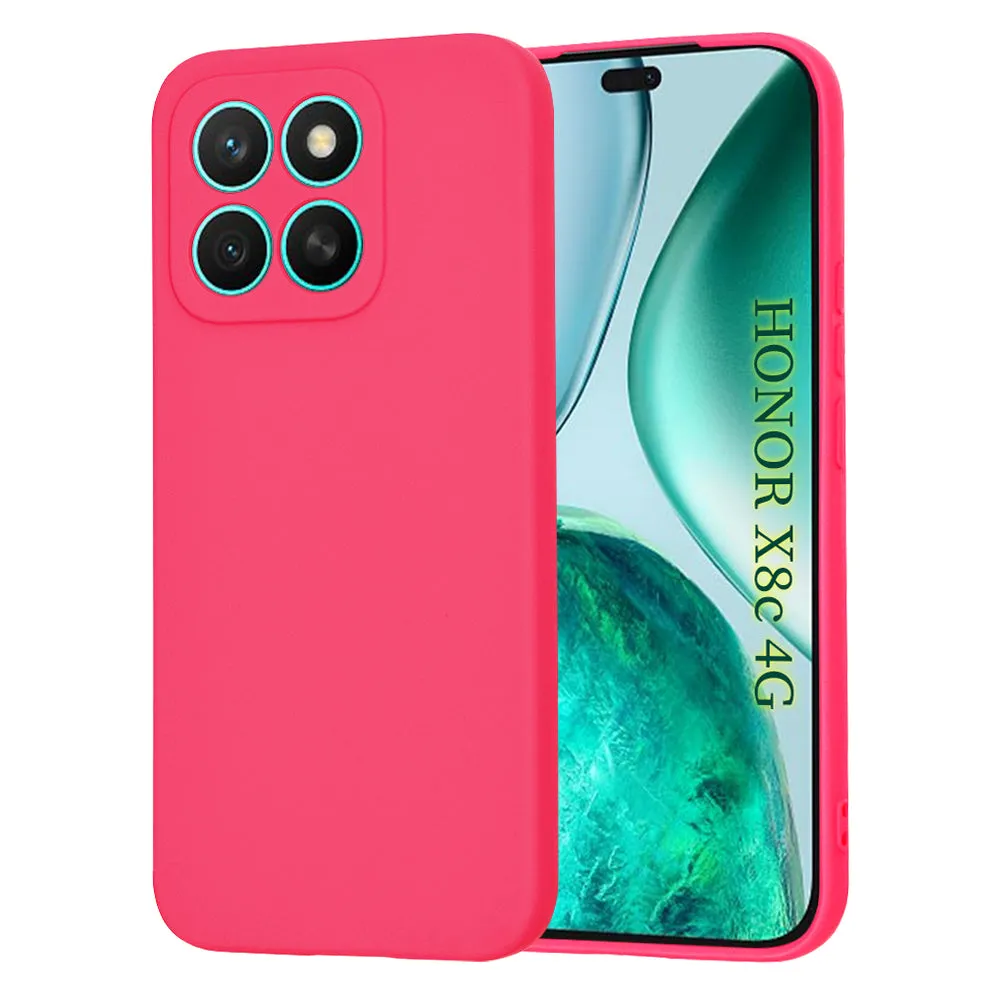 Custodia per Honor X8c, Techsuit, SoftFlex, Rosa Scuro - immagine 1